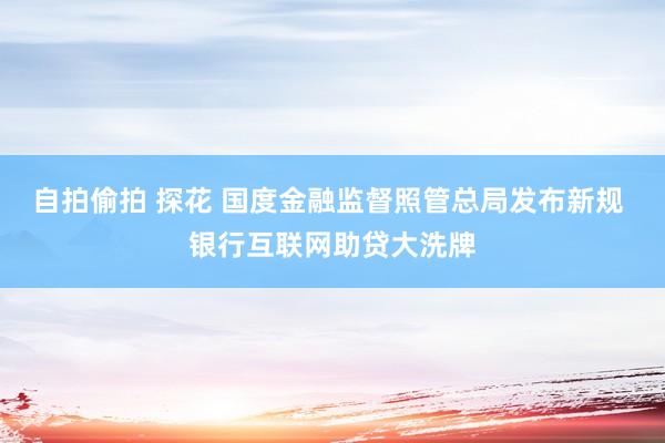 自拍偷拍 探花 国度金融监督照管总局发布新规 银行互联网助贷大洗牌